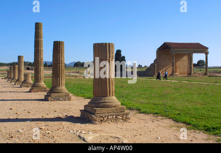 Les ruines romaines d'Empuries à l'Escala en Espagne Banque D'Images