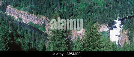 Mesa inférieure tombe dans la forêt nationale de l'Idaho Targhee Banque D'Images