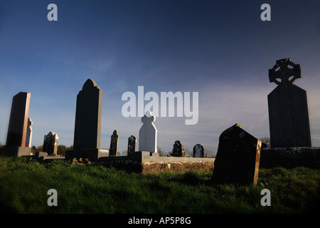 Vieux cimetière nord du comté de Dublin, Irlande Banque D'Images