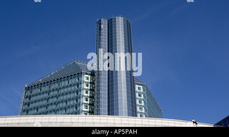 La nouvelle bibliothèque nationale à Minsk, capitale du Bélarus Banque D'Images