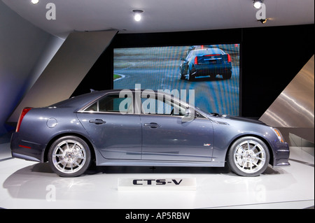 2009 Cadillac CTS-V à la 2008 North American International Auto Show de Detroit Michigan USA Banque D'Images