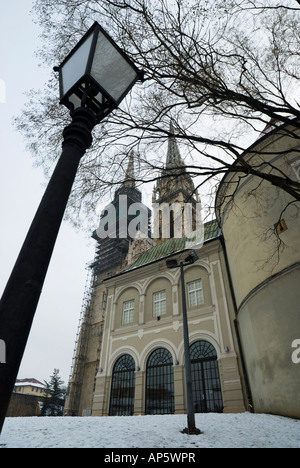 Cathédrale de l'Assomption de la Bienheureuse Vierge Marie. Zagreb, Croatie Banque D'Images