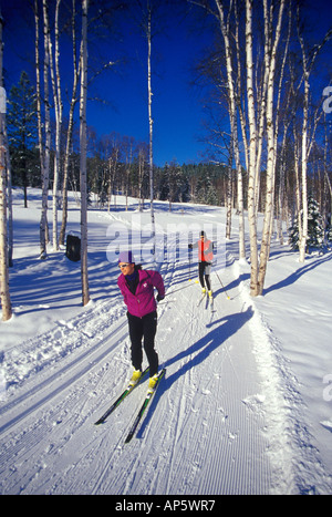 Le ski de patin à Whitefish, Montana (MR) Banque D'Images