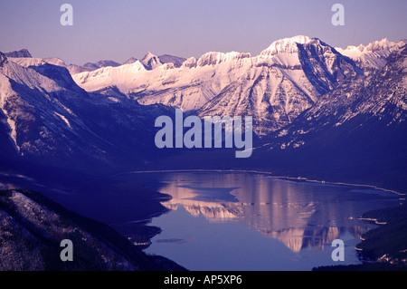 Vue aérienne de Lake McDonald dans le Parc National de Glacier dans le Montana Banque D'Images