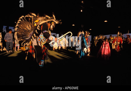 USA, Montana, celbration de pow-wow la réserve indienne de Flathead Banque D'Images