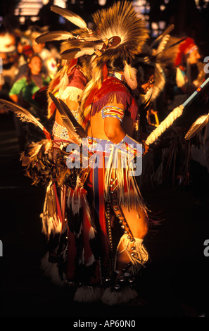 USA, Montana, celbration de pow-wow la réserve indienne de Flathead Banque D'Images