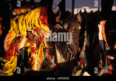 USA, Montana, celbration de pow-wow la réserve indienne de Flathead Banque D'Images