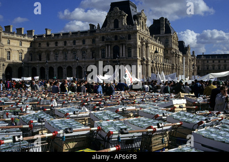 Paris, émeutes, les agriculteurs à faire de leurs manifestations 1995 Banque D'Images