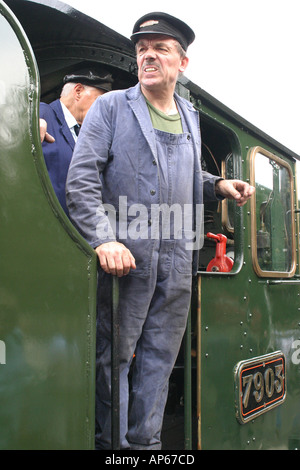 Le conducteur de l'Foremarke Hall du chemin de fer de Swindon et Cricklade Banque D'Images