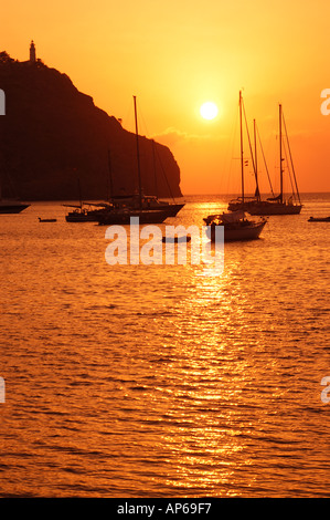 Espagne Majorque Puerto Soller Banque D'Images