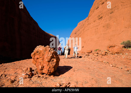 Les touristes dans la Gorge de Walpa Banque D'Images