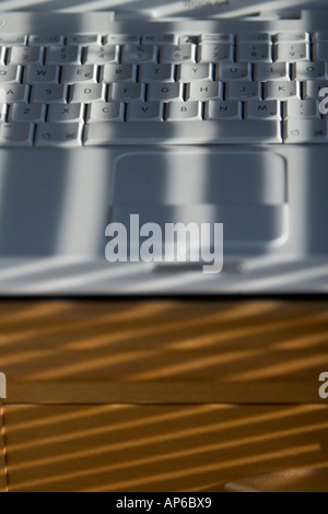 Tapis de souris et de clavier d'ordinateur portable Apple iBook Banque D'Images