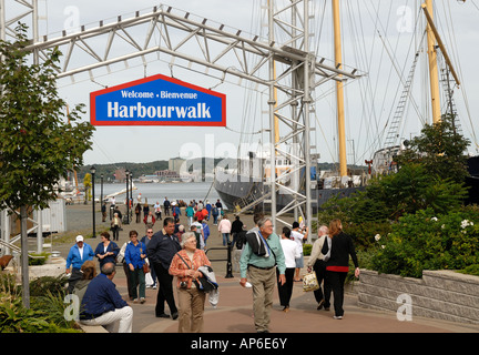 La zone de loisirs Harborwalk, Halifax, Nouvelle-Écosse Banque D'Images