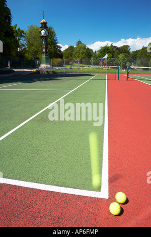 Courts de tennis du parc Victoria à Dorchester Town Dorset County England UK Banque D'Images