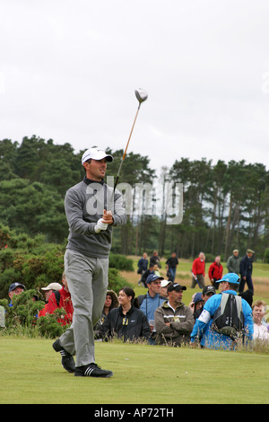 Mike Weir, golfeur professionnel canadien. Carnoustie, 2007 British Open Golf Championship Banque D'Images