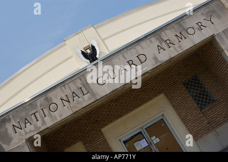 National Guard Armory Building Abstract Banque D'Images