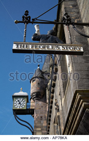 Tolbooth et les peuples Story museum Royal Mile, Edinburgh ECOSSE Banque D'Images