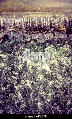 Close up cascade à partir de ci-dessus, Banque D'Images