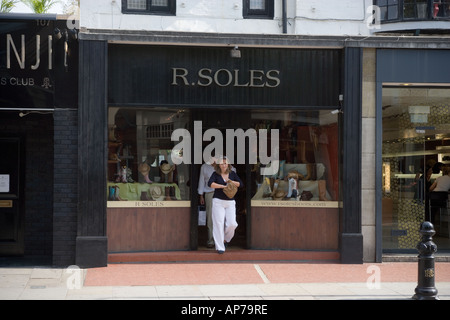 Magasin de chaussures semelles R Kings Road Chelsea Londres Banque D'Images