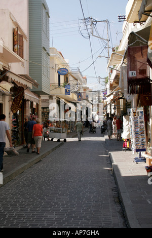 Dans la vieille ville de Rethymnon. La Crète. Île grecque. L'EUROPE. Banque D'Images