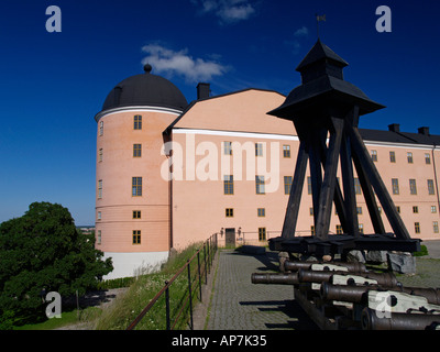 Uppsala, château, musée d'art en bois, horloge, réveil Gunilla Banque D'Images