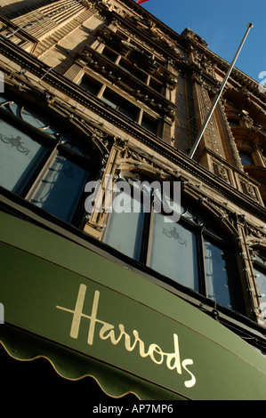 Close up of Harrods London England Banque D'Images