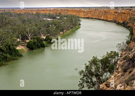 Big Bend Lookout, Murray River, Australie du Sud, Australie Banque D'Images