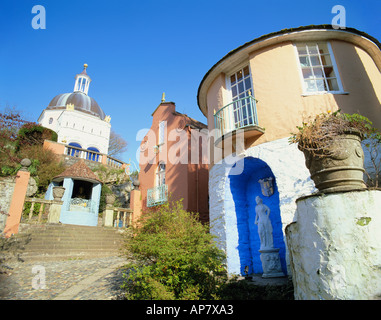 Go WALES GWYNEDD PORTMEIRION Banque D'Images
