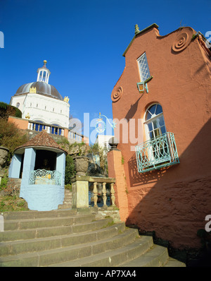 Go WALES GWYNEDD PORTMEIRION Banque D'Images