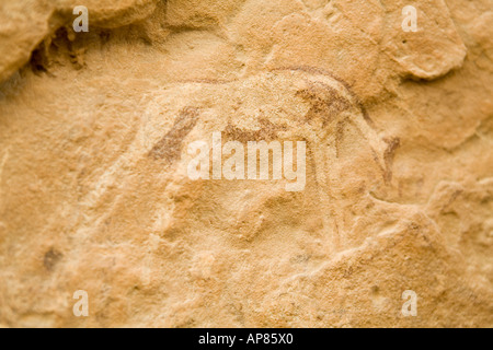 L'art rupestre, Karkhur Talh, Uweinat, Egypte Banque D'Images