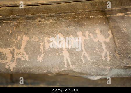 L'art rupestre, Karkhur Talh, Uweinat, Egypte Banque D'Images
