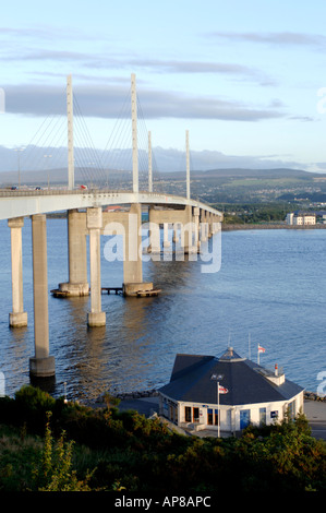 Pont Kessock le Moray Firth entre Inverness et la Black Isle. XPL 3523-343 Banque D'Images