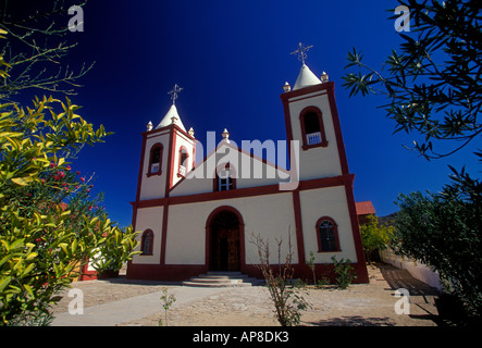 L'église paroissiale, l'église catholique romaine, l'église catholique, le catholicisme romain, le village d'El Triunfo, l'État de Baja California Sur, Mexique Banque D'Images