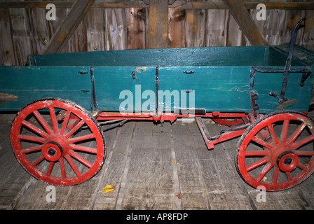 Wagon peint antique Banque D'Images