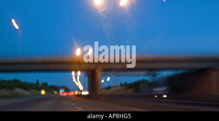 Autoroute M1 Leicestershire Angleterre UK Banque D'Images