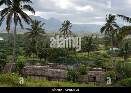 Evatraha, village, près de la baie de Lokaro Taolagnaro, Fort Dauphin, Madagascar Banque D'Images