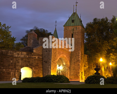Canada Québec Québec City Gate,Porte Saint Louis l'une des ouvertures de la porte du mur entourant la vieille ville de Québec Banque D'Images