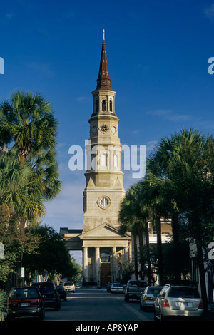 L'Église épiscopale St Philips à Charleston en Caroline du Sud USA Banque D'Images