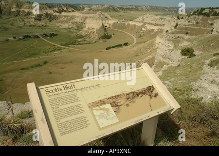AJD50215, Scotts Bluff National Monument, NE, Nebraska Banque D'Images