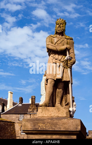 La statue de Robert Bruce Stirling esplanade du château Banque D'Images