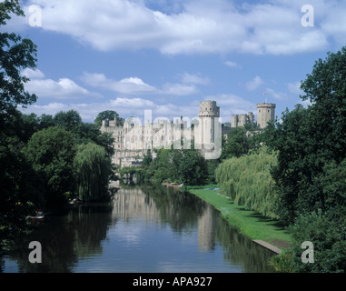 Close up le château de Warwick Warwickshire Angleterre Banque D'Images