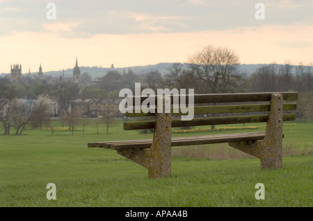 Le Dreaming Spires d'Oxford vu de Southparks Banque D'Images