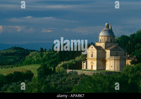 L'église de pèlerinage Madonna di San Biagio, Montepulciano, Toscane, Italie Banque D'Images