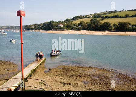 En taxi ou en ferry de la rivière Salcombe, Devon, Angleterre. Banque D'Images