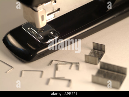 Agrafeuse et agrafes de bureau Banque D'Images