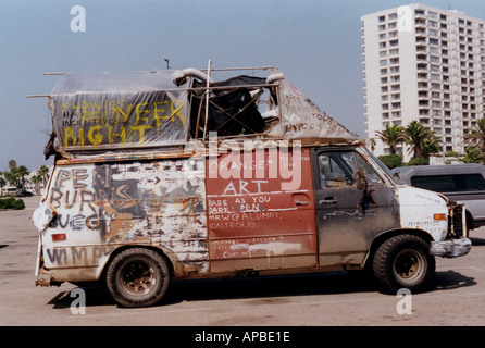 Van Venice Beach la California Banque D'Images