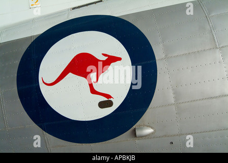 Royal Australian Air Force cocarde d'identification sur un MacDonnell Douglas Dakota DC3 avion Banque D'Images