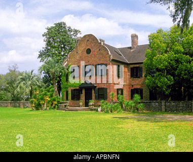 Une vue de l'avant de Middleton Place une grande plantation dans le quartier historique de Charleston Banque D'Images