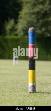 Croquet à Castle Drogo Banque D'Images