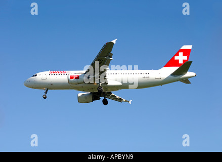 Airbus A320-214, Swiss International Air Lines, Suisse Banque D'Images